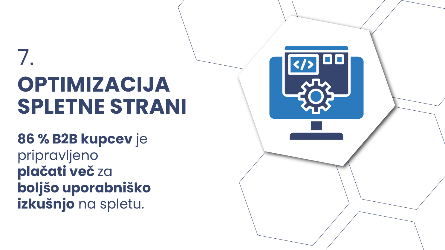 Optimizacija spletne strani – 86 % B2B kupcev je pripravljeno plačati več za boljšo uporabniško izkušnjo na spletu